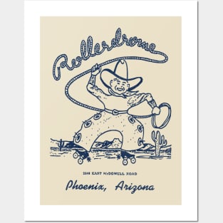 Rollerdrome Phoenix Arizona Vintage Roller Rink Posters and Art